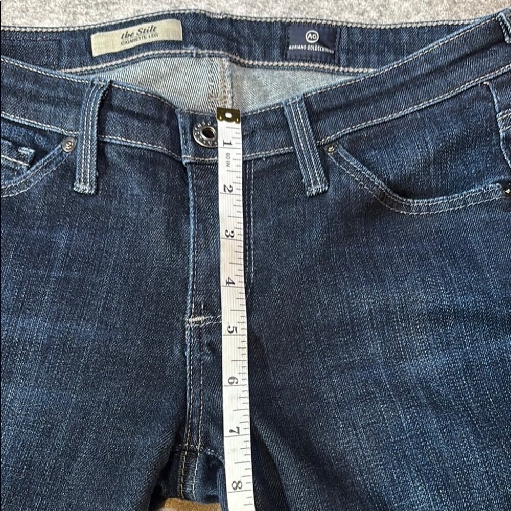 π₯ AG JEANS β THE STILT CIGARETTE LEG β SIZE 25R β RICH DARK WASH π₯ - Picture 14 of 14